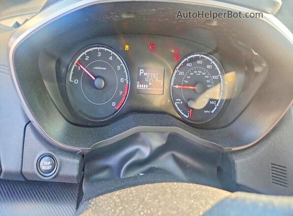 JF2GTACC4K8282277 2019 SUBARU CROSSTREK Gray Vista del cuadro de instrumentos