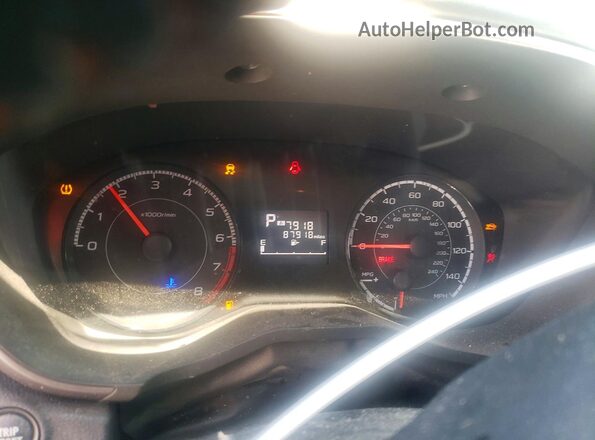 JF2GTACC4K8327184 2019 SUBARU CROSSTREK Blue Вид щитка приладів