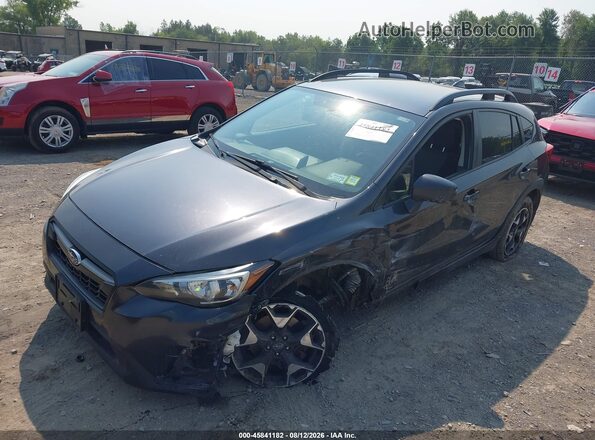 JF2GTACC4KH318548 2019 SUBARU CROSSTREK Black Przód lewy