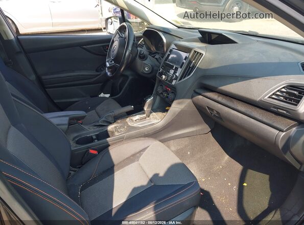 JF2GTACC4KH318548 2019 SUBARU CROSSTREK Black Widok wnętrza z przodu