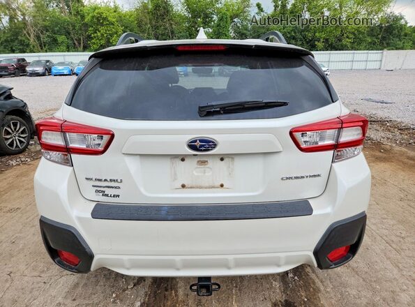 JF2GTACC6JH296907 2018 SUBARU CROSSTREK White Հետևի տեսք
