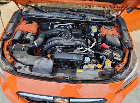 JF2GTACC6K8255498 2019 SUBARU CROSSTREK Orange Widok komory silnika