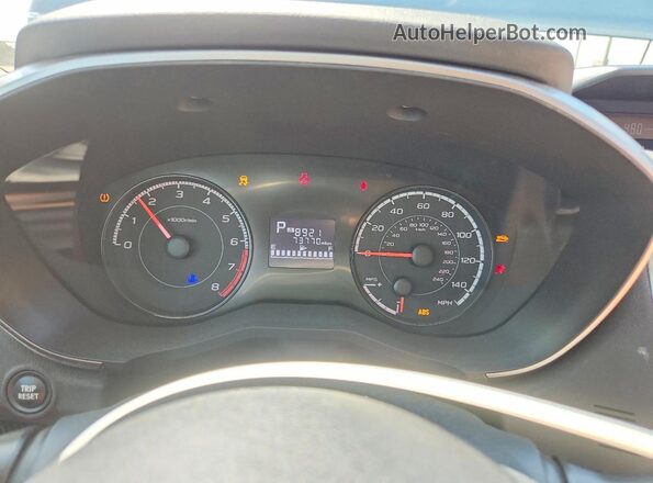 JF2GTACC7KH337725 2019 SUBARU CROSSTREK Blue Widok zestawu wskaźników