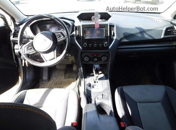 JF2GTACC7KH375942 2019 SUBARU CROSSTREK Белый Вид панели приборов