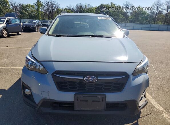JF2GTACC8JH269031 2018 SUBARU CROSSTREK Blue Вид спереду