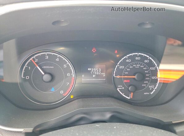 JF2GTACC8M9211256 2021 SUBARU CROSSTREK Silver Սարքավորումների վահանակի տեսք