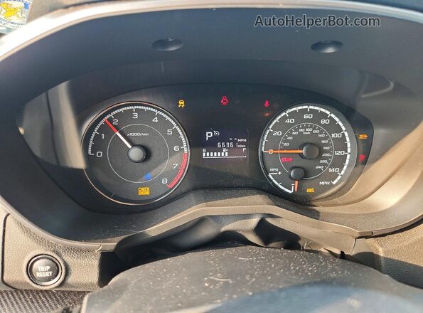 JF2GTACC9K8306489 2019 SUBARU CROSSTREK Orange ხელსაწყოთა პანელის ხედი