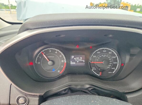 JF2GTACC9KH215190 2019 SUBARU CROSSTREK Blue Widok zestawu wskaźników