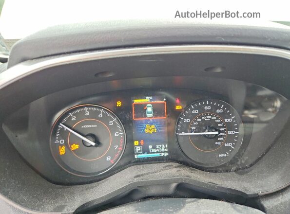 JF2GTADC0J8230643 2018 SUBARU CROSSTREK Белый Вид щитка приборов