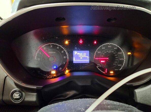 JF2GTADC0K8370905 2019 SUBARU CROSSTREK Blue Սարքավորումների վահանակի տեսք