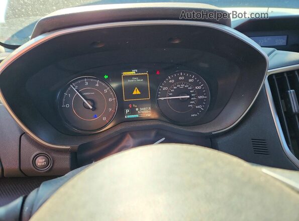 JF2GTADC1J8280502 2018 SUBARU CROSSTREK Black Instrument cluster view