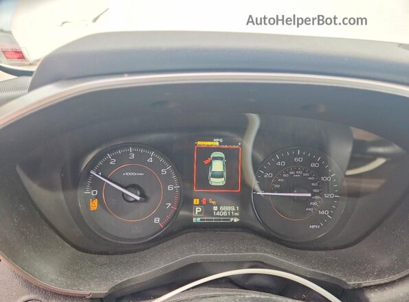 JF2GTADC1JH226973 2018 SUBARU CROSSTREK White Vista del cuadro de instrumentos