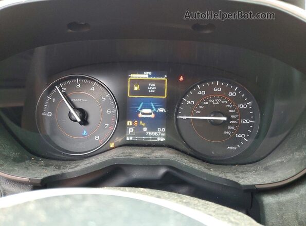 JF2GTADC3JH300927 2018 SUBARU CROSSTREK Orange Սարքավորումների վահանակի տեսք