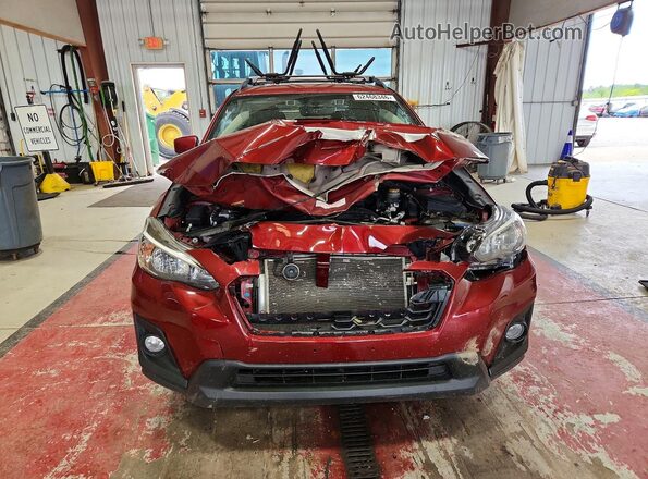 JF2GTADC4J8269705 2018 SUBARU CROSSTREK Бордовый Вид спереди