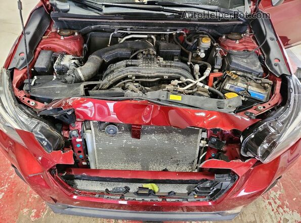 JF2GTADC4J8269705 2018 SUBARU CROSSTREK Бордовый Вид подкапотного пространства
