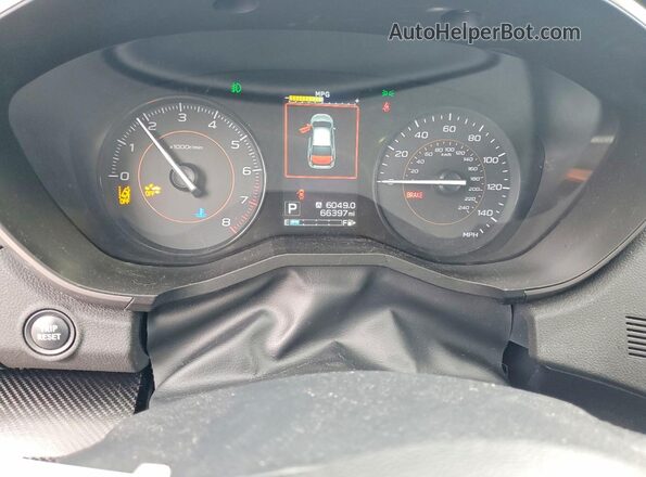 JF2GTADC4J8302542 2018 SUBARU CROSSTREK Синий Вид щитка приборов
