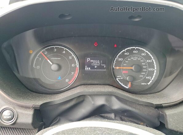 JF2GTADC5K8273294 2019 SUBARU CROSSTREK Красный Вид щитка приборов