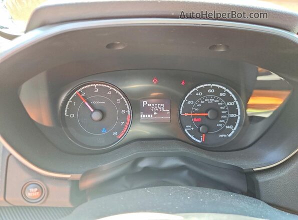 JF2GTADC9KH335571 2019 SUBARU CROSSTREK Оранжевый Вид щитка приборов