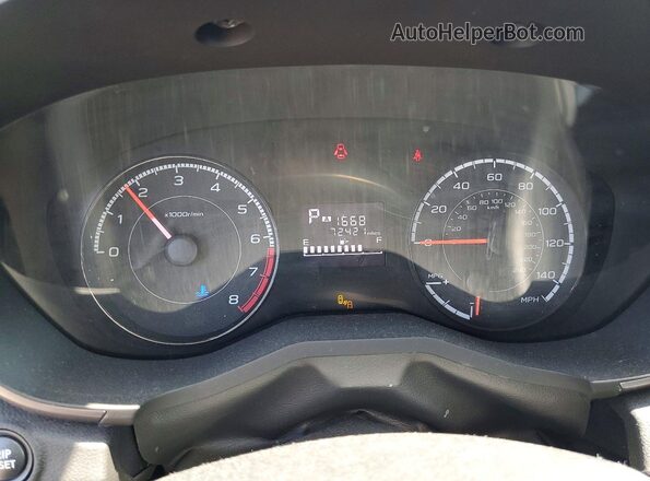 JF2GTADCXK8341086 2019 SUBARU CROSSTREK Charcoal Вид щитка приладів