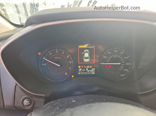 JF2GTAEC0L8265393 2020 SUBARU CROSSTREK Blue Instrument cluster view