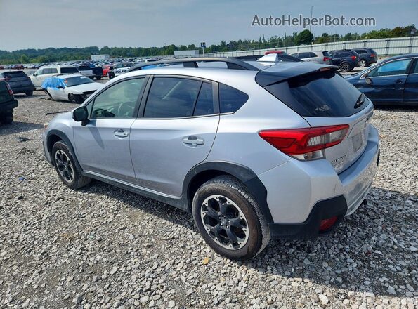 JF2GTAEC0M8261281 2021 SUBARU CROSSTREK Silver Trasero izquierdo