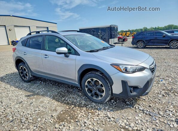 JF2GTAEC0M8261281 2021 SUBARU CROSSTREK Silver Delantero derecho