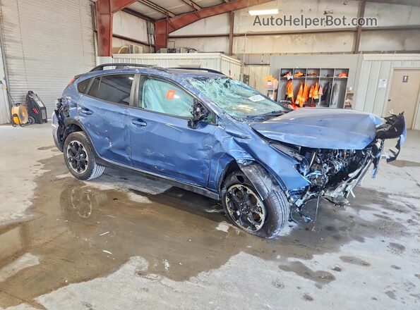 JF2GTAEC0NH226967 2022 SUBARU CROSSTREK Blue Przód prawy