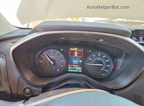 JF2GTAEC0NH260360 2022 SUBARU CROSSTREK Белый Вид щитка приборов