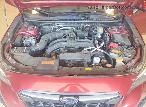JF2GTAEC1KH383600 2019 SUBARU CROSSTREK Red Vista del compartimento del motor