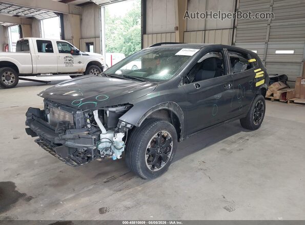 JF2GTAEC1M8335825 2021 SUBARU CROSSTREK Gray Vista tres cuartos delantera izquierda