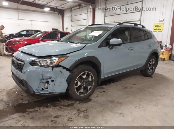 JF2GTAEC2K8240736 2019 SUBARU CROSSTREK Light Blue Передня ліва чверть