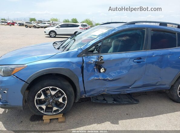 JF2GTAEC2L8277836 2020 SUBARU CROSSTREK Blue Front view