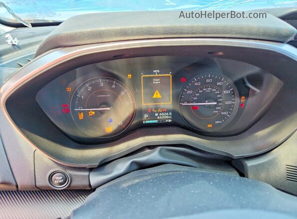 JF2GTAEC2MH232459 2021 SUBARU CROSSTREK Gray Սարքավորումների վահանակի տեսք