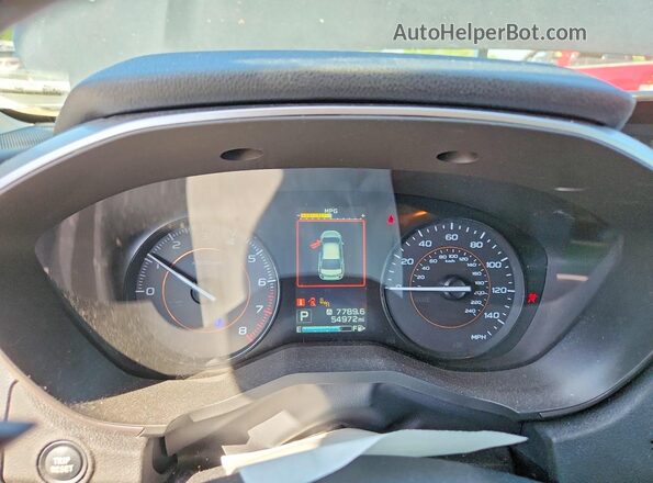 JF2GTAEC3KH348797 2019 SUBARU CROSSTREK Black Instrument cluster view
