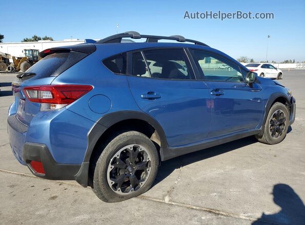 JF2GTAEC4MH386462 2021 SUBARU CROSSTREK Синий Задняя правая четверть