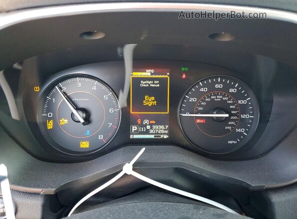 JF2GTAEC4MH386462 2021 SUBARU CROSSTREK Синий Вид щитка приборов