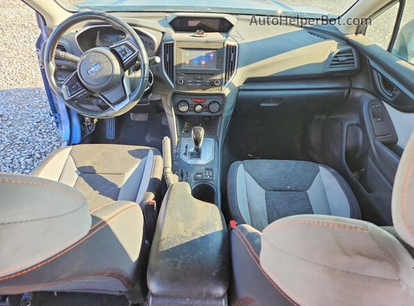 JF2GTAEC5KH315753 2019 SUBARU CROSSTREK Blue Առջևի վահանակի տեսք