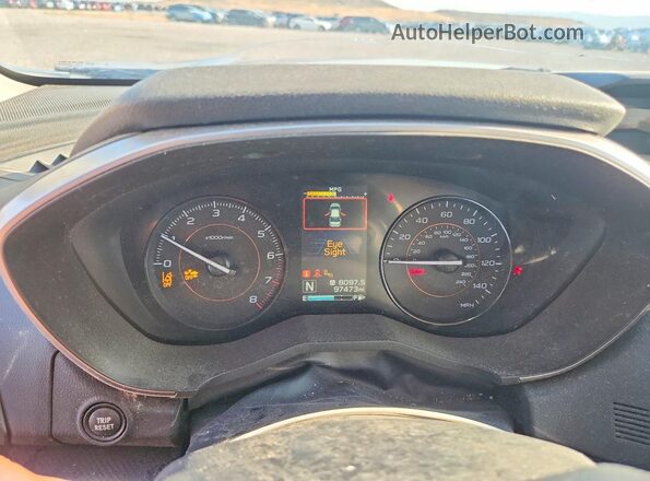 JF2GTAEC5KH315753 2019 SUBARU CROSSTREK Blue Սարքավորումների վահանակի տեսք
