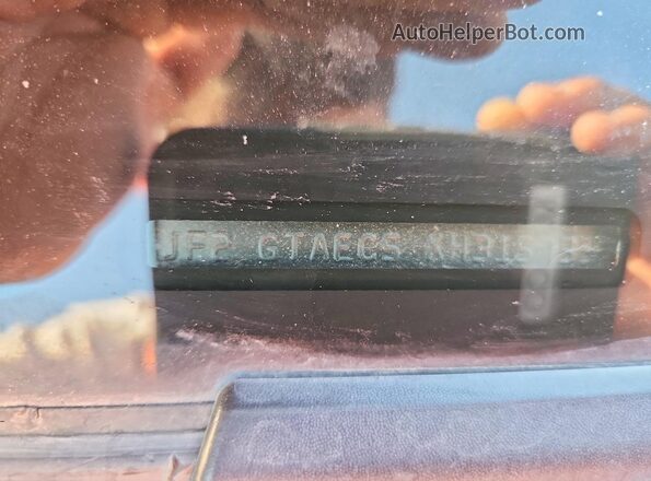JF2GTAEC5KH315753 2019 SUBARU CROSSTREK Blue VIN կոդի պիտակի տեսք