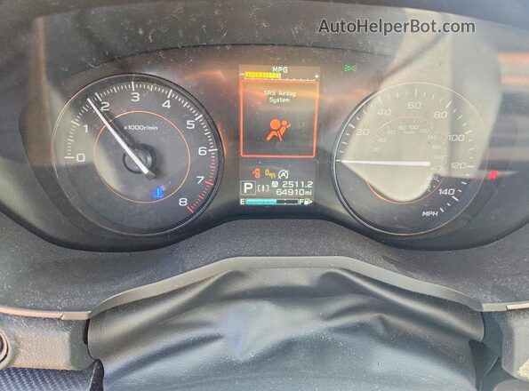 JF2GTAEC5M8246789 2021 SUBARU CROSSTREK Red Vista del cuadro de instrumentos