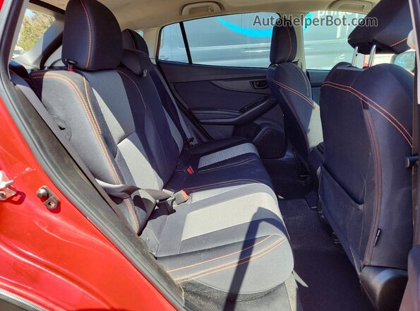 JF2GTAEC5M8246789 2021 SUBARU CROSSTREK Red Vista de los asientos traseros