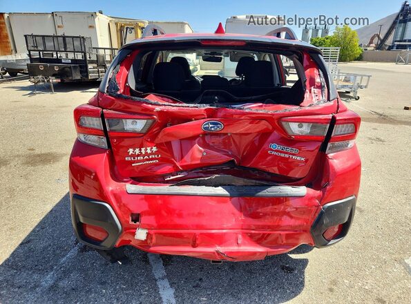 JF2GTAEC5M8246789 2021 SUBARU CROSSTREK Red Vista trasera