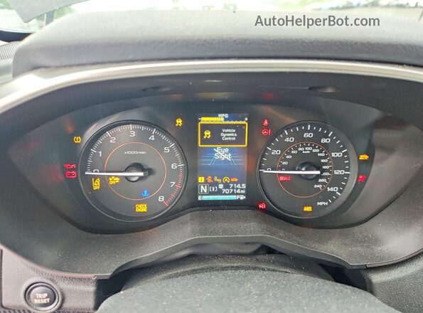 JF2GTAEC5M8332216 2021 SUBARU CROSSTREK Black Instrument cluster view