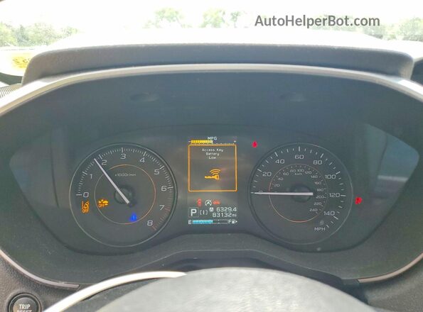 JF2GTAEC5PH251656 2023 SUBARU CROSSTREK Синий Вид щитка приборов