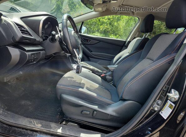 JF2GTAEC6M8318485 2021 SUBARU CROSSTREK Black Widok wnętrza z przodu