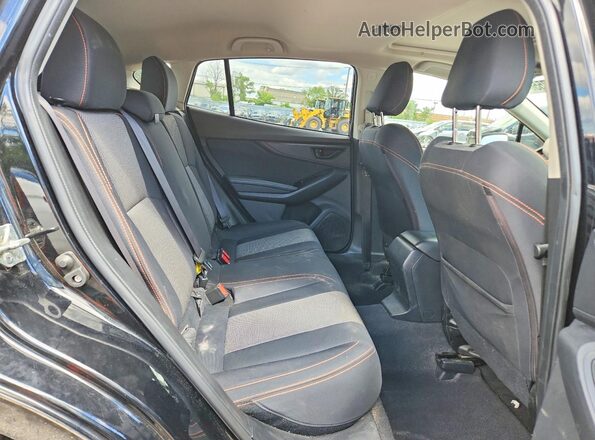 JF2GTAEC6M8318485 2021 SUBARU CROSSTREK Black Widok tylnych siedzeń