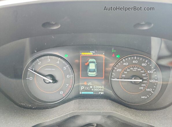 JF2GTAEC6M8318485 2021 SUBARU CROSSTREK Black Widok zestawu wskaźników