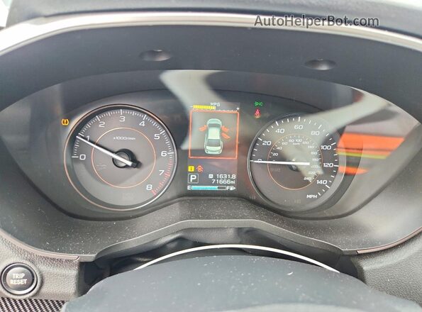 JF2GTAEC8K8279685 2019 SUBARU CROSSTREK Gray Instrument cluster view