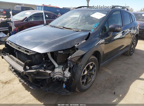 JF2GTAEC8KH365322 2019 SUBARU CROSSTREK Gray Vista tres cuartos delantera izquierda