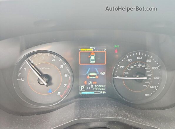 JF2GTAEC8PH202211 2023 SUBARU CROSSTREK White Սարքավորումների վահանակի տեսք